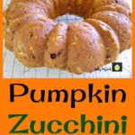Pumpkin Zucchini Bread, An easy recipe with fabulous aromas and great tasting. Freezer friendly and a perfect way to enjoy zucchini!