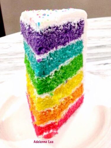 Rainbow Birthday Cake. Come and see the easy to follow recipe to make this wonderful cake. The kids love the surprise when you cut the cake!