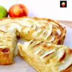 Apple Frangipane. This is a really nice coffee time cake to make. Goes great with a nice cuppa! Or you can have as a dessert, warm or cold with a squirt of whipped cream or like me, a blob of vanilla ice cream! It's really yummy! Delicious! | Lovefoodies.com