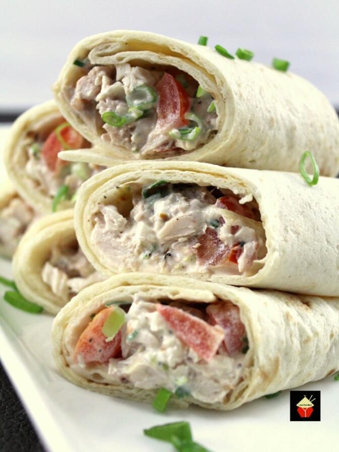 Deluxe Chicken Salad Wraps | Lovefoodies
