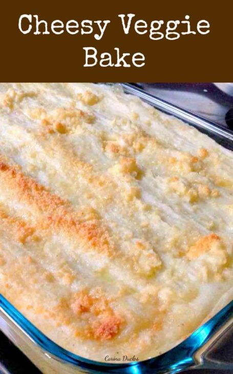 Cheesy Veggie Bake Cheesy Veggie Bake! This is an incredibly easy and versatile recipe, suitable as a side dish or a main meal. Options to add extra cheese for the cheese lovers too! Perfect for Thanksgiving. Make ahead and freeze then simply heat through when you want to serve. | Lovefoodies.com