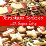 Christmas Cookies with Sugar Icing. These little cookies are such fun to make! Get ready for the holidays and make up a batch. Great for gifts and there's a recipe for a super easy sugar icing too. | Lovefoodies.com