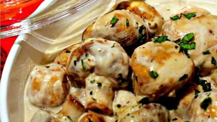 Creamy Garlic Mushrooms