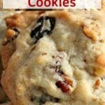 Pecan Raisin Cookies. Delicious easy cookies perfect with a glass of milk or cup of tea! Also great for gifts! | Lovefoodies.com