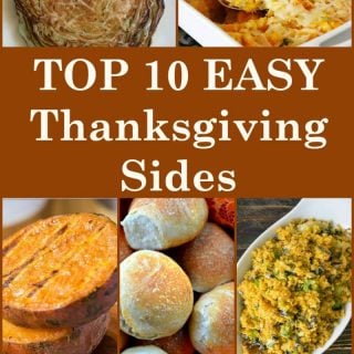 Here's a selection of the BEST TOP 10 Side dishes from talented bloggers. All tried and true recipes and fit for your very special Thanksgiving table. Easy and delicious that's for sure!