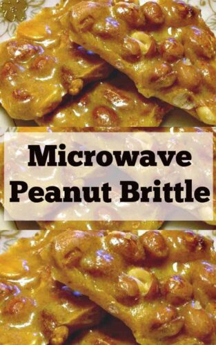 Microwave Peanut Brittle. A super easy and fuss free recipe. Perfect for the holidays and great for making ahead. Give as gifts or have all to yourself!