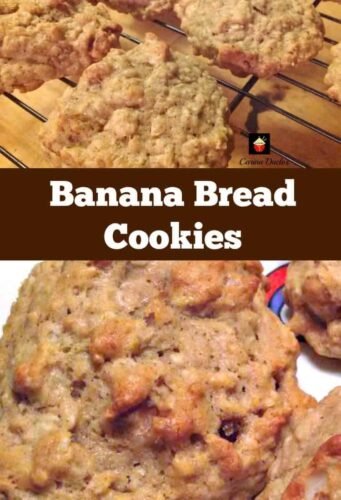 Banana Bread Cookies. Yep... banana bread in a cookie! Easy and flexible recipe. Great for snacks, breakfast, lunch boxes or anytime! | Lovefoodies.com