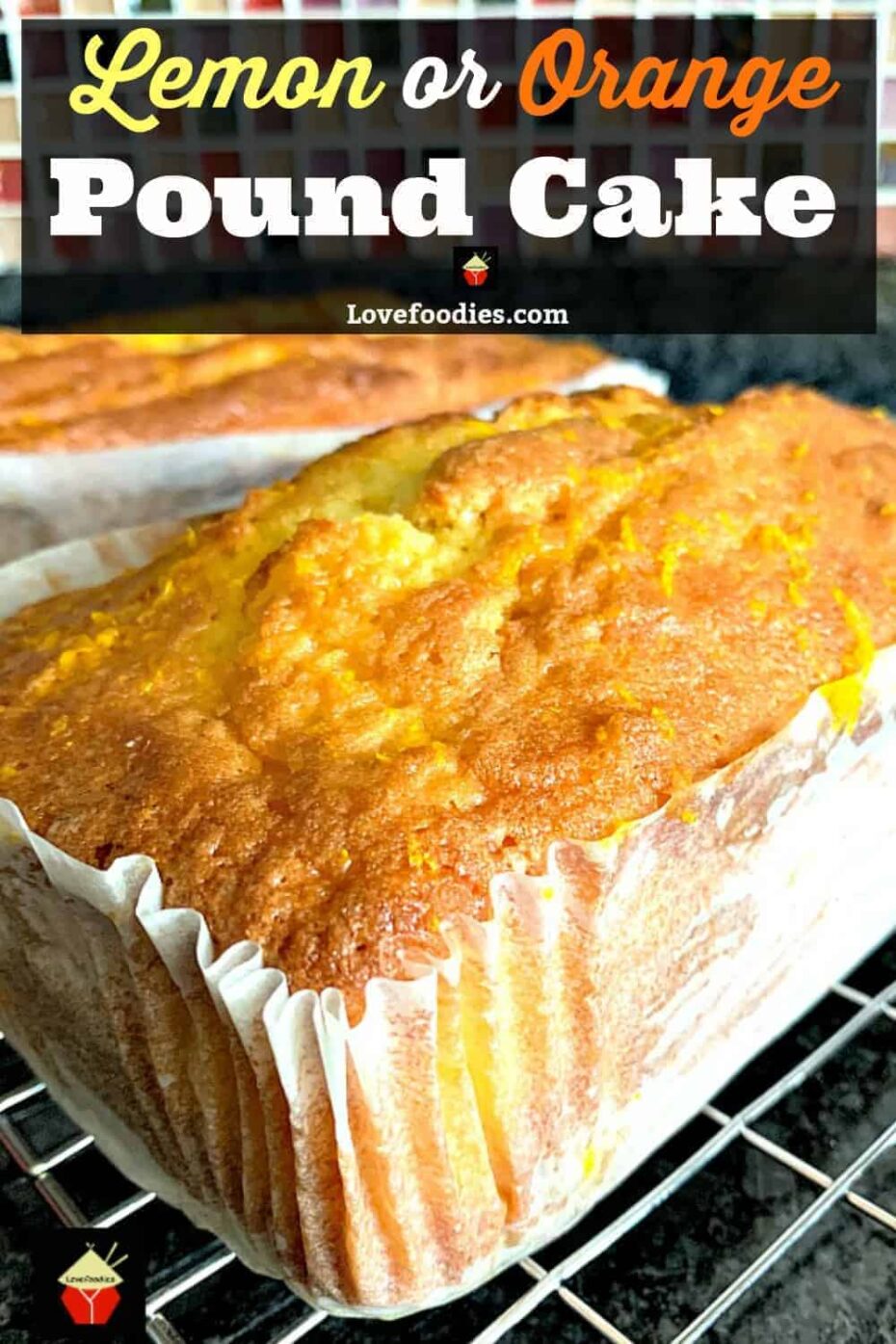 Moist Lemon or Orange Pound Loaf Cake Moist Lemon or Orange Pound Loaf, a wonderful soft and delicious cake using freshly squeezed juice and zest. Bake in a loaf or bundt pan. You choose!