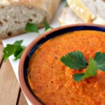 Mojo Picante, Spanish Red Pepper Sauce. This is a lovely tasting sauce popular in the Canary Islands. Serve with Tapas, goes great with seafood, chicken and pork. It's delicious! Will also keep refrigerated if you want to make ahead. Simple ingredients, easy recipe and out of this world in flavor! | Lovefoodies.com