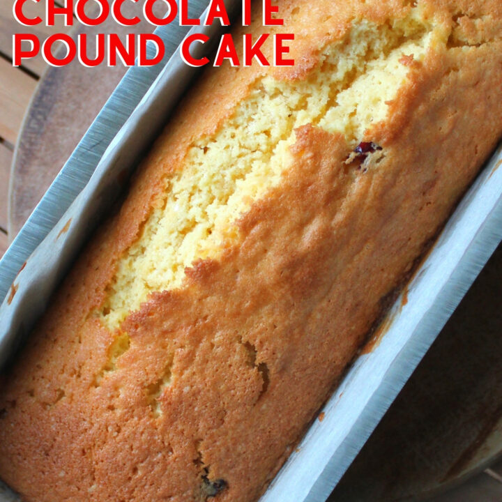Easy Cranberry and White Chocolate Pound Cake Easy Cranberry and White Chocolate Pound Cake. This is a deliciously soft and moist pound cake with a wonderful white chocolate flavor and added lovely cranberries. Freezer friendly and easy to make. Perfect for Thanksgiving and Christmas