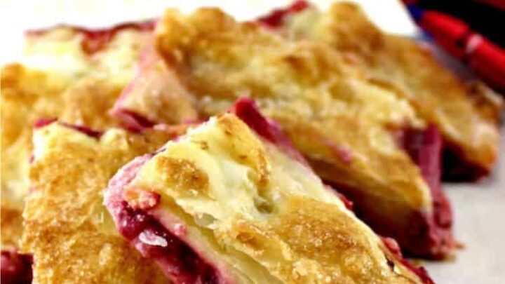 Strawberry Crescent Roll Cream Cheese Bars 17