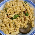 Bacon and Asparagus Pasta Salad is a lovely simple dish, served warm or chilled as a main or side dish. Goes perfect with a BBQ too! | Lovefoodies.com