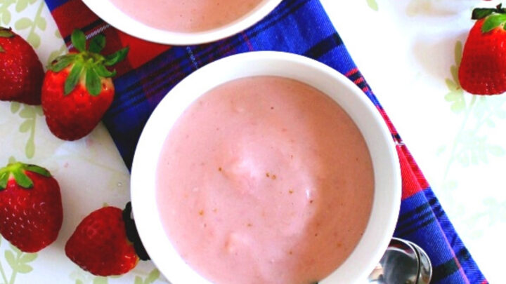 Homemade Strawberry PuddingH