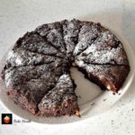Apple Sauce and Walnut Brownie Cake. A lovely easy recipe using no eggs or fat. It tastes amazing but without all the calories! | Lovefoodies.com