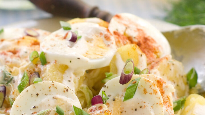Creamy Egg and Potato SaladH