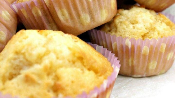 White Chocolate and Macadamia Muffins. Delicious breakfast muffins with a lovely texture. Incredibly simple & easy recipe with great flavors. Option to add nuts to these soft and tender mini cakes.