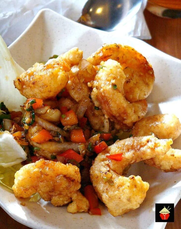 Chinese Garlic Shrimp is a wonderful quick and easy recipe with terrific flavors! Serve as an appetizer, main dish with Jasmine rice or add to a stir fry. | Lovefoodies.com