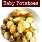 Easy Baked Baby Potatoes. Incredibly easy and absolutely delicious little baked potatoes, perfect as a side dish and goes with any meal! | Lovefoodies.com