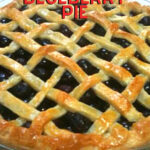Easy Blueberry Pie, delicious homemade blueberry pie filling in a made from scratch crisp buttery sweet pastry case. An old fashioned pie recipe sure to please!