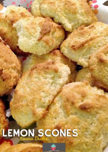 Lemon Scones are very easy to make and go perfect as a tea time snack! Serve warm or cold with some butter and jam or simply eat them as they are fresh from the oven. Yummy!