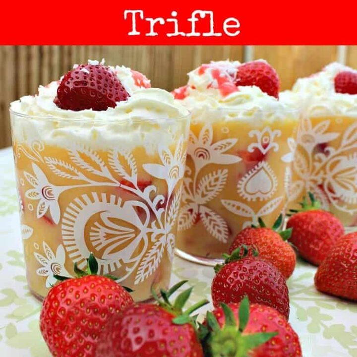 Easy Strawberry and Coconut Trifle Easy Strawberry and Coconut Trifle. An incredibly easy and great tasting dessert sure to please! | Lovefoodies.com