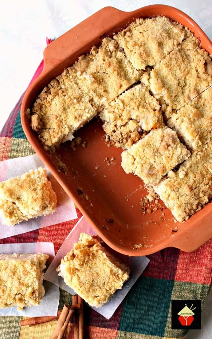 Delicious Apple Crumble Pie Bars Lovefoodies
