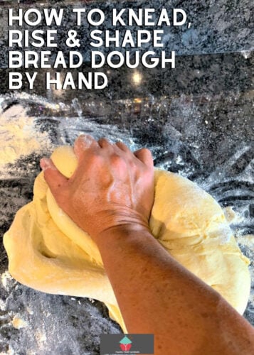 How to Knead, Rise and Shape Bread Dough By Hand. Easy to follow tutorial to show you how to get perfect bread every time without using a stand mixer.