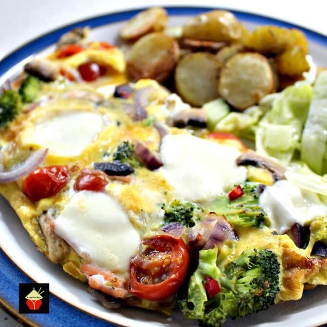 Easy Pizza Omelette Lovefoodies