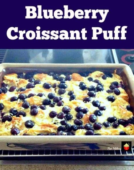 Blueberry Croissant Puff Blueberry Croissant Puff. A lovely easy recipe perfect for breakfast, brunch or dessert! | Lovefoodies.com