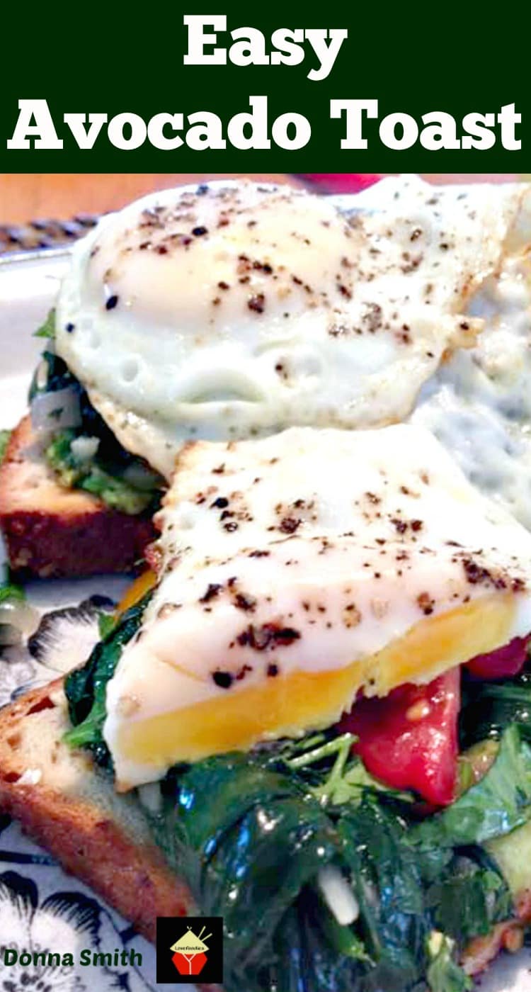 Easy Avocado Toast. A lovely recipe perfect for breakfast, brunch, lunch or supper! Quick and fuss free, and full of great flavor.