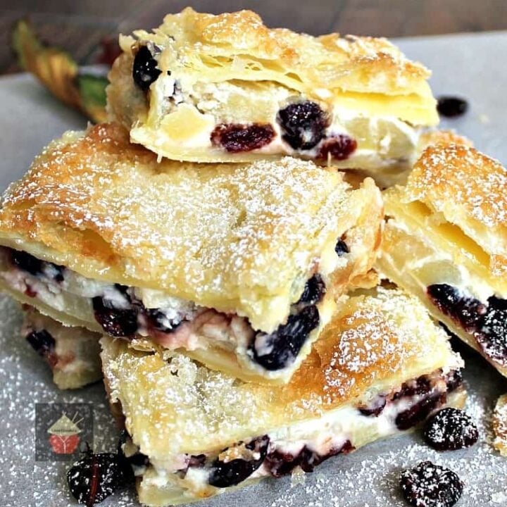 Apple and Cranberry Crescent Roll Cream Cheese Bars Apple and Cranberry Crescent Roll Cream Cheese Bars. An incredibly easy recipe with fantastic flavors! | Lovefoodies.com