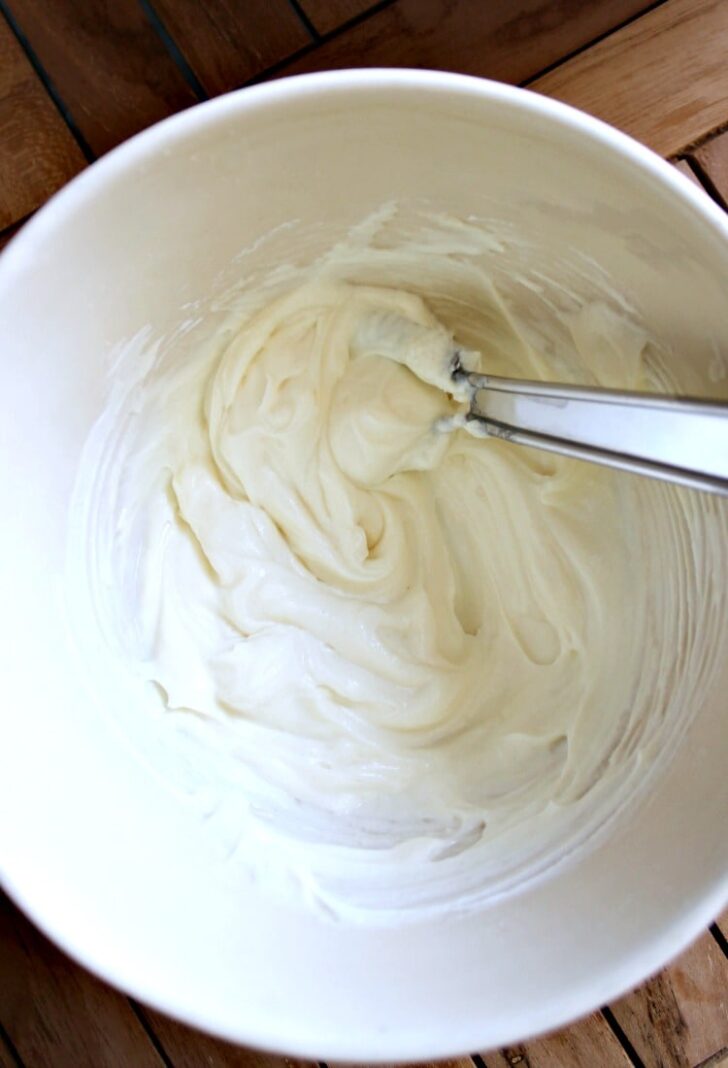 showing cream cheese mixture showing cream cheese mixture