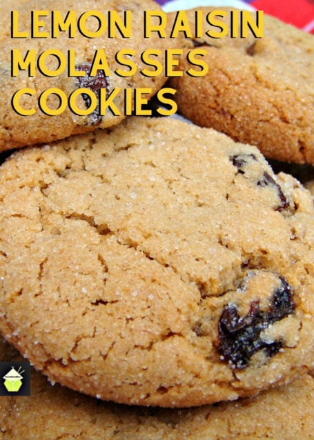 Lemon Raisin Molasses Cookies. Lemon raisin molasses cookies are crispy on the outside and chewy on the inside cookies with lemon infused raisins. A great cookie recipe all year round