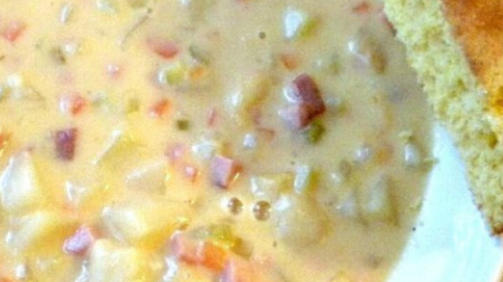Cheddar and Ham ChowderH