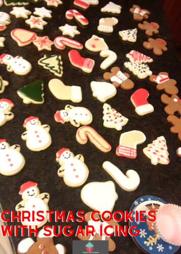 Christmas Cookies with Sugar Icing. These little cookies are such fun to make! Get ready for the holidays and make up a batch. Great for gifts and there's a recipe for a super easy sugar icing too.