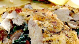 Herb Crusted Stuffed Chicken PTLb