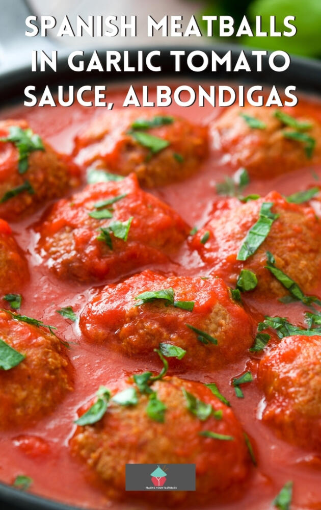 Spanish Meatballs in Garlic Tomato Sauce, Albondigas Lovefoodies