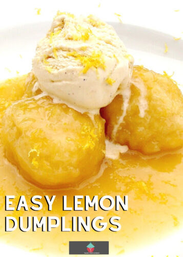Easy Lemon Dumplings is a delicious warm dessert,quick, easy to make, great served warm with a blob of ice cream or whipped cream. Uses basic pantry ingredients