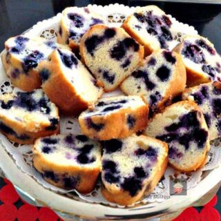 Nanny's Blueberry Bundt Cake is a delicious soft cake bursting with blueberries. Easy to make and always a family favorite!