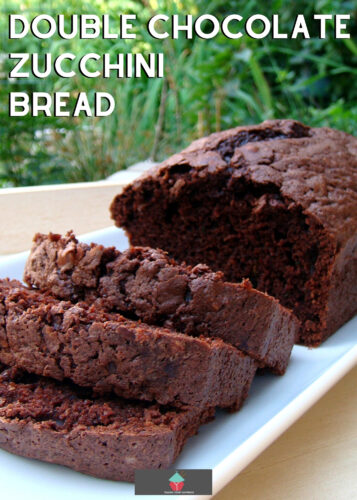 Double Chocolate Zucchini Bread. A deliciously soft, moist, double chocolate zucchini bread recipe, made from scratch. Ideal for breakfast, brunch or with a cup of tea! Easy to make loaf cake