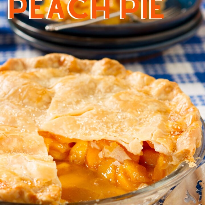 Homemade Peach Pie 5 Homemade Peach Pie. A wonderful recipe all made from scratch with a delicious crispy flaky pastry. Serve warm with some whipped cream or ice cream! Yummy!