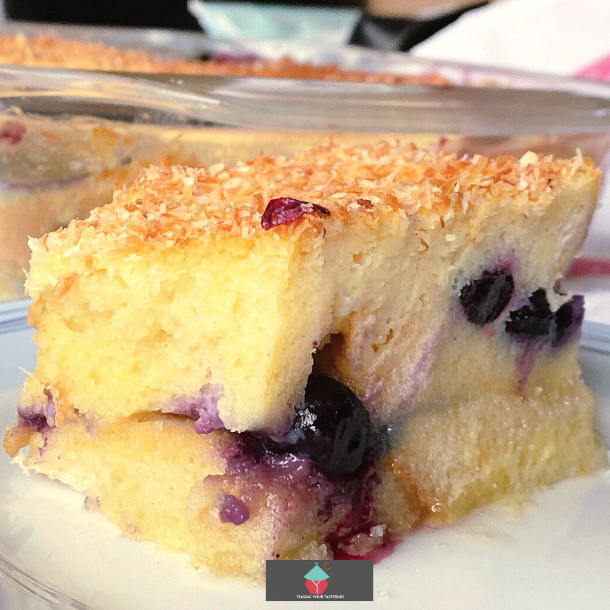 Fluffy Blueberry Ripple Bread and Butter Pudding | Lovefoodies