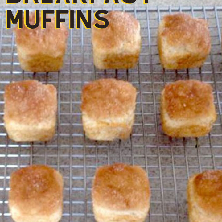 Easy Breakfast Muffins Nanny's Easy Breakfast Muffins are ideal for breakfast or brunch, soft fluffy muffins topped with delicious cinnamon and sugar butter. Perfect with a cup of coffee!
