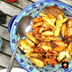 Easy Baked Fries! This is a really easy and delicious side dish, perfect for a snack, parties, BBQ, or a weeknight dinner side dish! Full of flavor and delicious with your favorite dipping sauce! Recipe uses regular potatoes and sweet potatoes for extra flavor and a splash of color to your dish!