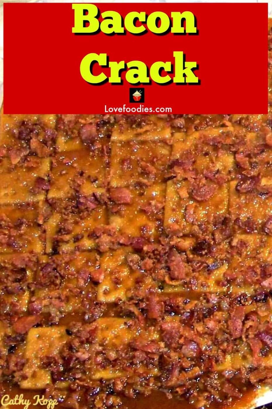 Bacon Crack 3 Bacon Crack. A.K.A Bacon Saltine Cracker Candy. If you've never tried this you're missing out!