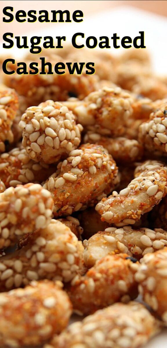 Sesame Sugar Coated CashewsLovefoodies