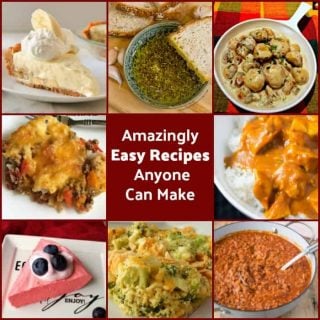 Amazingly Easy Recipes Anyone Can Make, from Appetizers to dinners to desserts. Easy, tasty and popular!