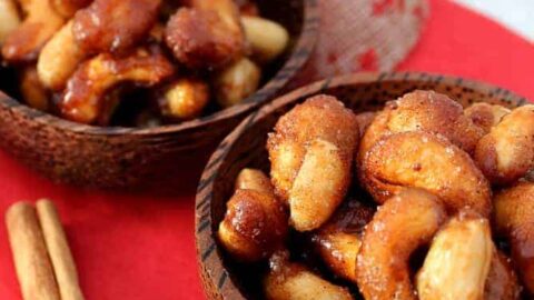 Honey Roasted Nuts 8 Honey Roasted Nuts, a delicious easy snack, perfect for parties and gifts too! Seasoned with honey and cinnamon and a pinch of salt.