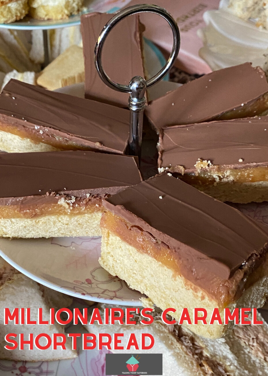 Millionaire's Caramel Shortbread Millionaire's Caramel Shortbread are layers of buttery crumbly shortbread, sticky caramel, and topped with a generous layer of chocolate. A classic British treat