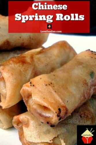 Chinese Spring Rolls - Great authentic taste and easy to follow instructions. Suggestions for chicken, vegetarian or pork fillings. You choose!